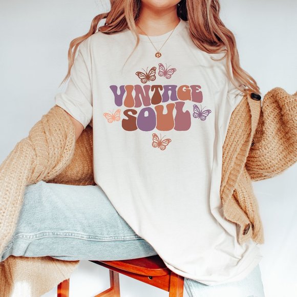 Vintage Soul Graphic T-shirt - Heather Dust - Picture 2 of 5